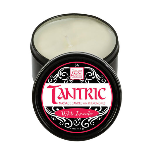 Tantric Soy massage Candle with Pheromones - White Lavender - UABDSM