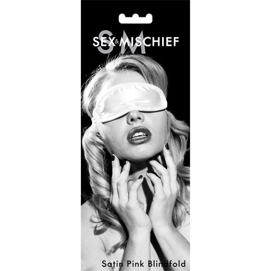 S&M Satin Blindfold - Light Pink S&M Satin Blindfold - Light Pink - UABDSM
