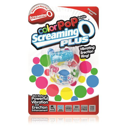 Screaming O Colour Pop Quickie Plus - Blue Screaming O Colour Pop Quickie Plus - Blue - UABDSM