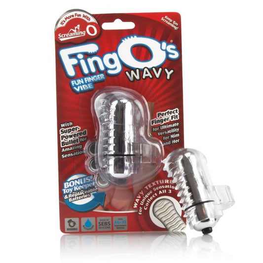 Screaming O FingOs - Wavy - Clear Screaming O FingOs - Wavy - Clear - UABDSM