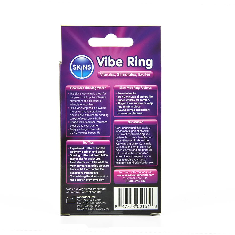 Skins Vibrating Ring Retail Pack - UABDSM