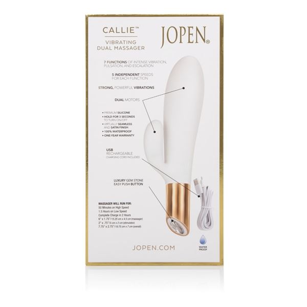 Callie by Jopen Vibrating Dual Massager - UABDSM