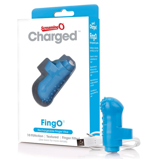 Screaming O Charged FingO Mini Vibe - Blue Screaming O Charged FingO Mini Vibe - Blue - UABDSM