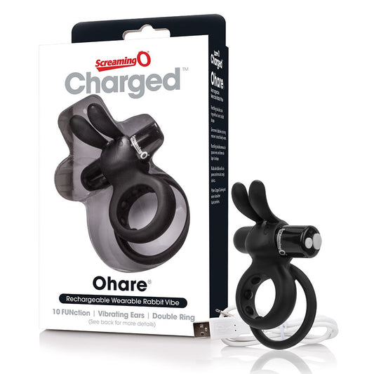 Screaming O Charged Ohare Vibrating Cock Ring - Black Screaming O Charged Ohare Vibrating Cock Ring - Black - UABDSM