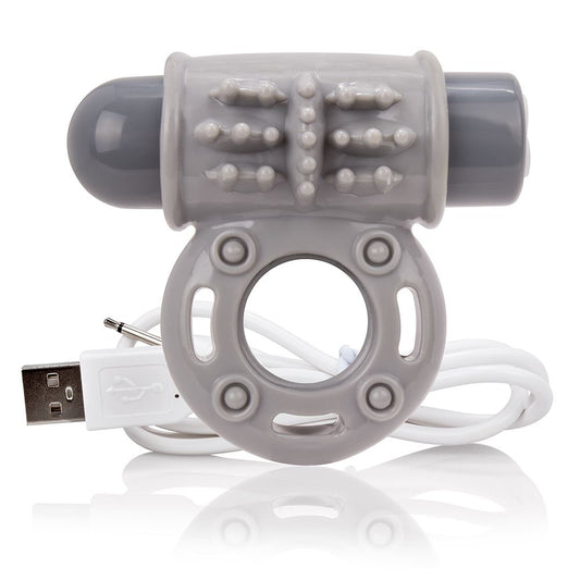 Screaming O Charged OWow Vibrating Cock Ring - Grey - UABDSM