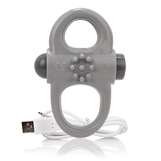 Screaming O Charged Yoga Vibrating Cock Ring - Grey - UABDSM