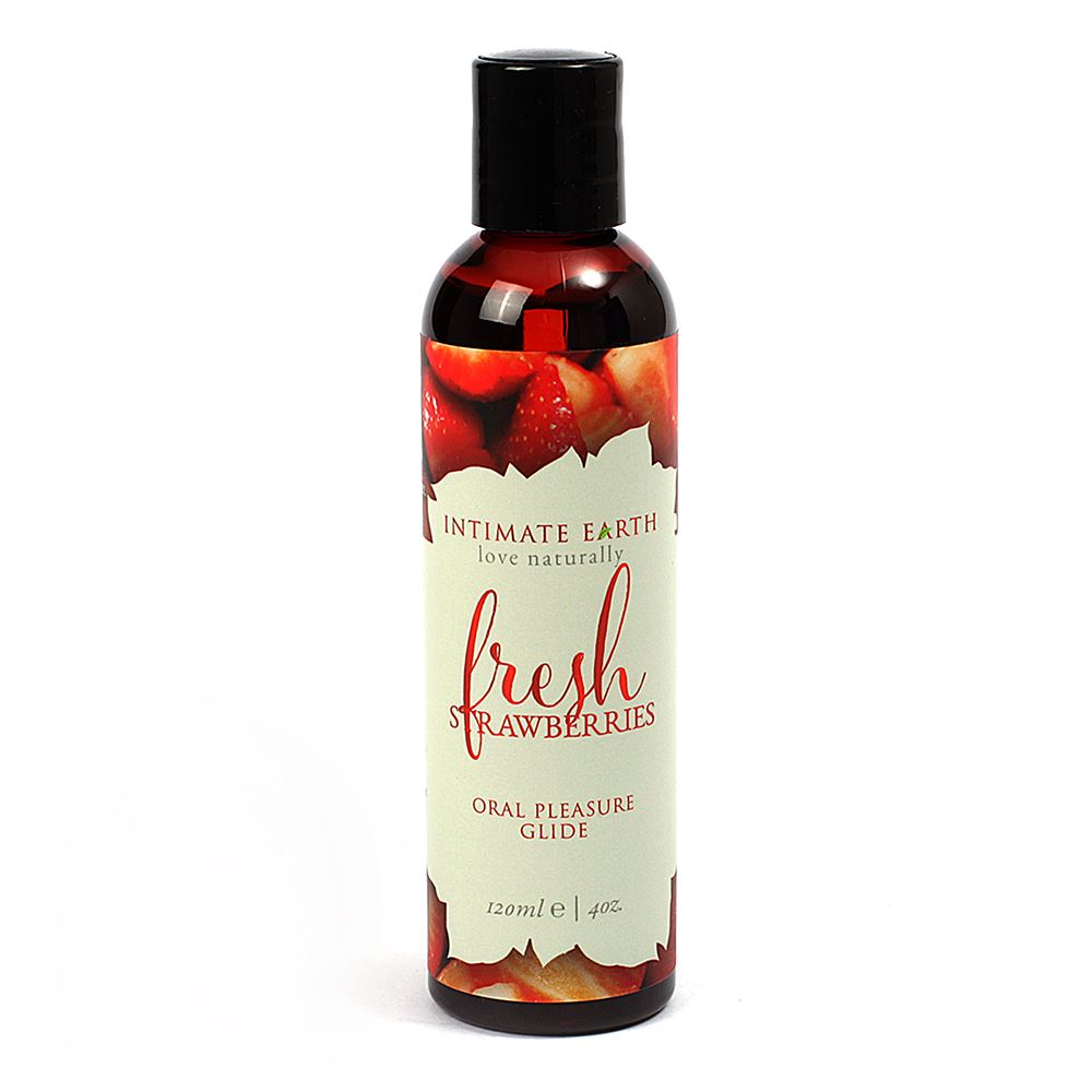 Intimate Earth Flavoured Lube - Fresh Strawberries 120ml - UABDSM
