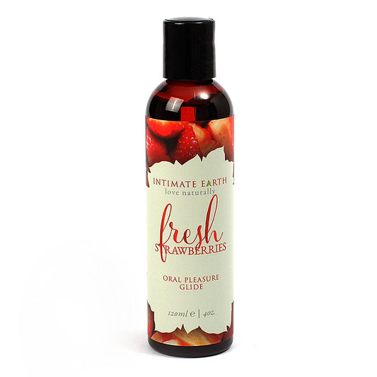 Intimate Earth Flavoured Lube - Fresh Strawberries 120ml Intimate Earth Flavoured Lube - Fresh Strawberries 120ml - UABDSM