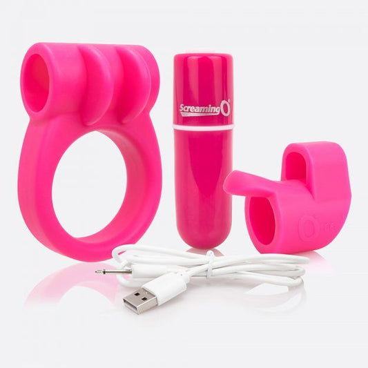 Screaming O Charged CombO Kit - Pink Screaming O Charged CombO Kit - Pink - UABDSM