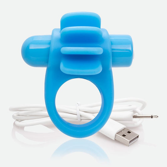 Screaming O Charged Skooch Rechargeable Vibrating Ring - Blue Screaming O Charged Skooch Rechargeable Vibrating Ring - Blue - UABDSM