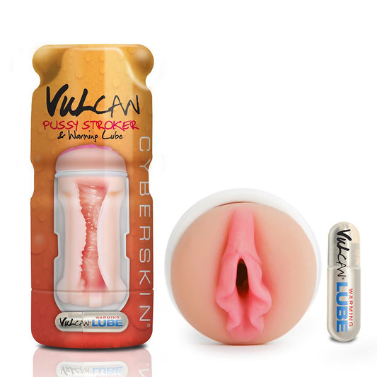 Cyber Skin - Vulcan Pussy Stroker w/Warming Lube - Cream Cyber Skin - Vulcan Pussy Stroker w/Warming Lube - Cream - UABDSM