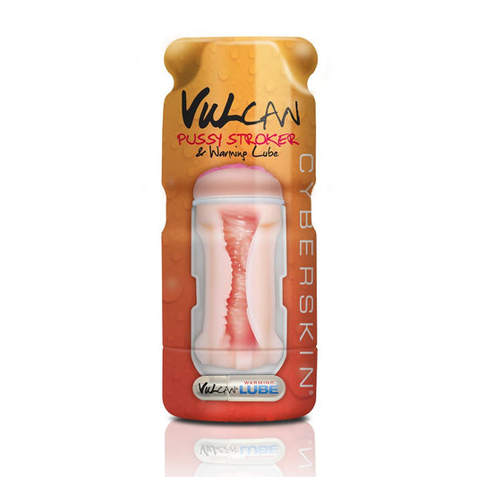 Cyber Skin - Vulcan Pussy Stroker w/Warming Lube - Cream - UABDSM