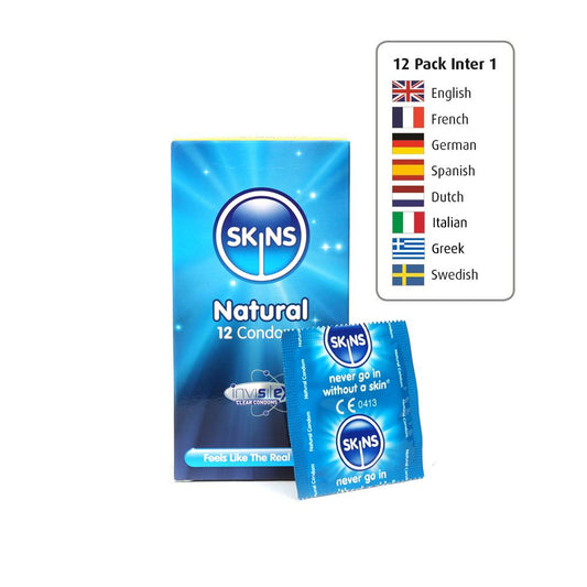 Skins Condoms Natural 12 Pack International 1 - UABDSM