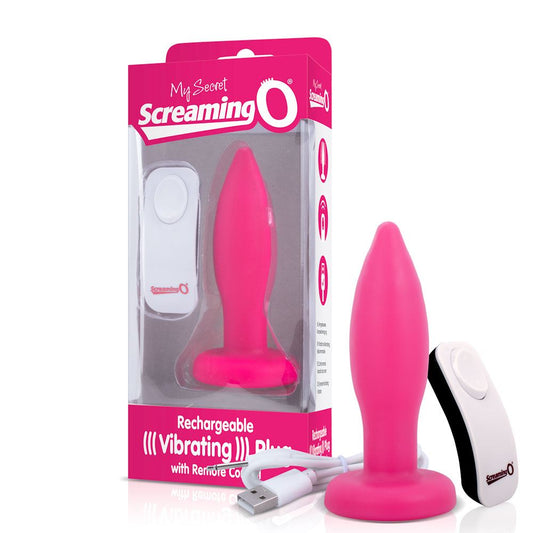 My Secret Screaming O Rechargeable Remote Control Vibrating Plug - Pink My Secret Screaming O Rechargeable Remote Control Vibrating Plug - Pink - UABDSM