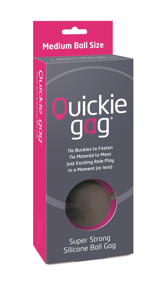 Quickie Gag Medium Ball - Black Quickie Gag Medium Ball - Black - UABDSM