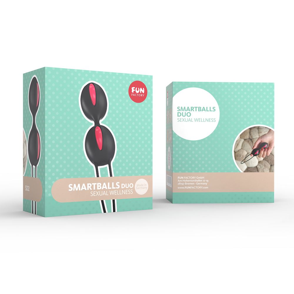 Fun Factory Smartballs Duo - White/Red - UABDSM