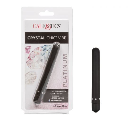 Crystal Chic Vibrator - Black - UABDSM