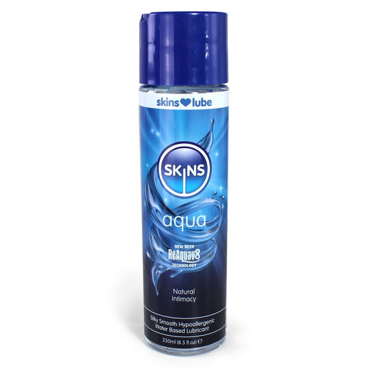 Skins Aqua Water Based Lubricant 8.5 fl oz (250ml) Skins Aqua Water Based Lubricant 8.5 fl oz (250ml) - UABDSM
