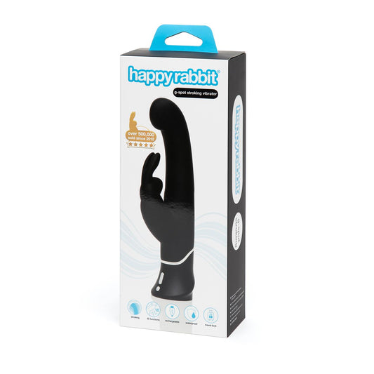 Happy Rabbit G-Spot Stroker Rabbit Vibrator Black - UABDSM