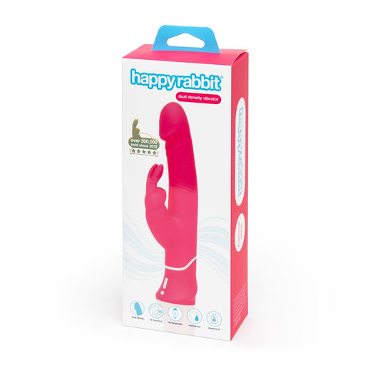 Happy Rabbit Realistic Dual Density Rabbit Vibrator Pink - UABDSM