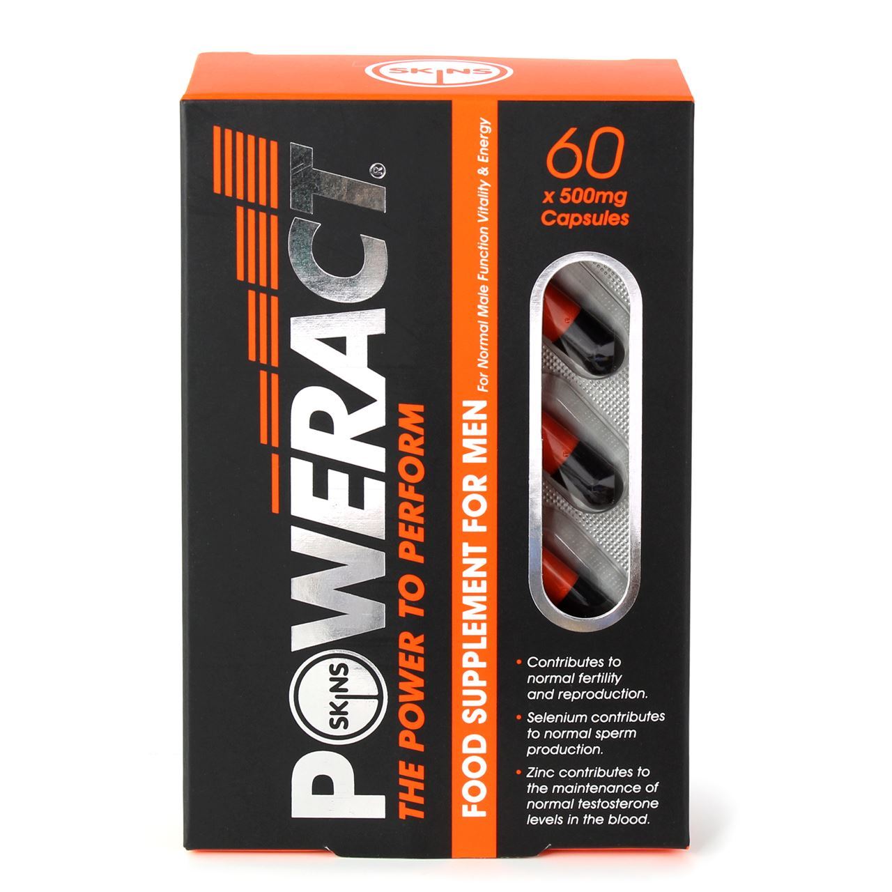 Poweract Pills - 60 Pack - UABDSM