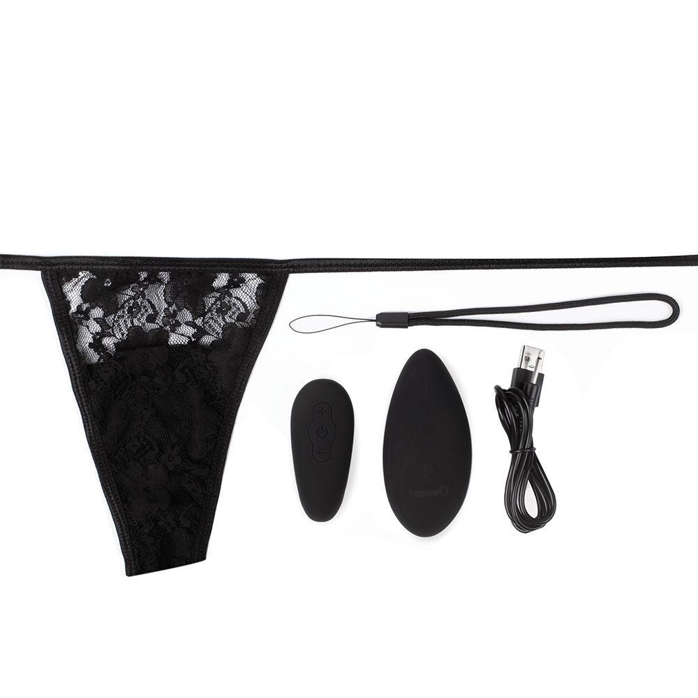 Screaming O Premium Ergonomic Remote Panty Set - Black - UABDSM