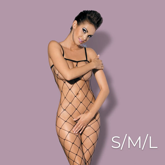Obsessive - Bodystocking N102 S/M/L - Black Obsessive - Bodystocking N102 S/M/L - Black - UABDSM
