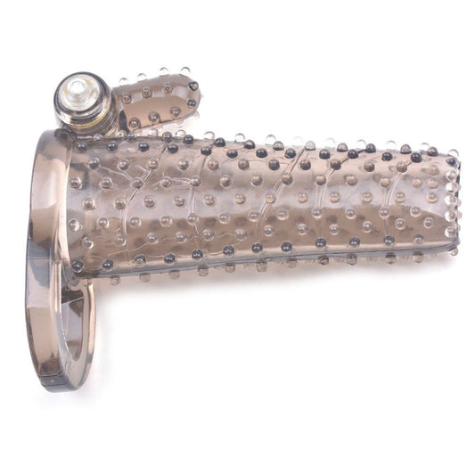 Black Sleeve With Bumps And Bullet Vibrator Black Sleeve With Bumps And Bullet Vibrator - UABDSM