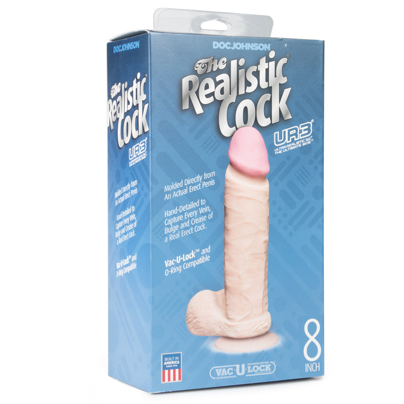 Realistic Cock Ultraskyn Dildo - 21 Cm - UABDSM