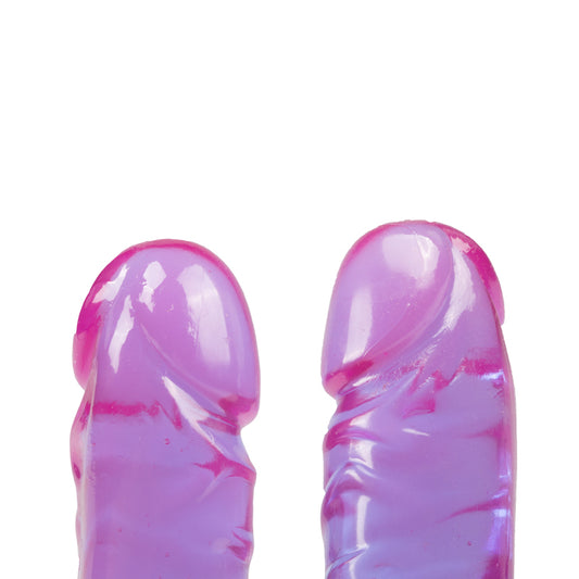 Crystal Jellies Double Dildo - Purple - UABDSM