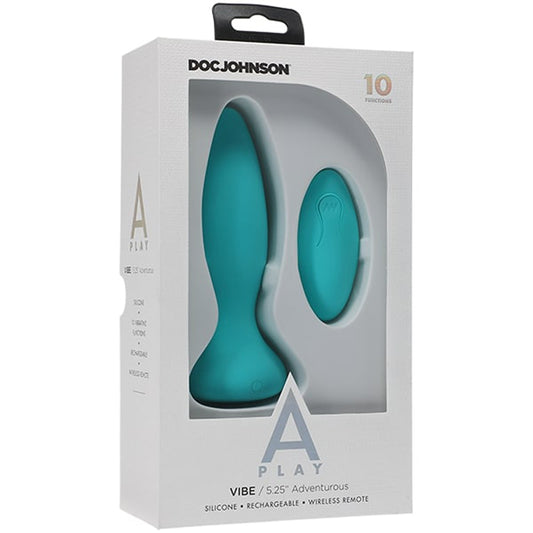 Vibe Adventurous Vibrating Butt Plug - Turquoise - UABDSM