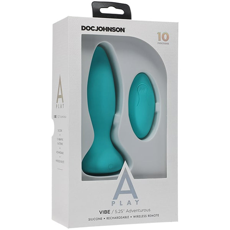 Vibe Adventurous Vibrating Butt Plug - Turquoise - UABDSM
