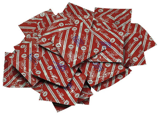 London Red Condoms - 100 Pcs London Red Condoms - 100 Pcs - UABDSM