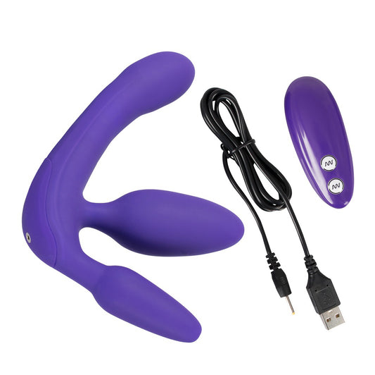 Triple Teaser Vibrating Strapless Strap-On Triple Teaser Vibrating Strapless Strap-On - UABDSM