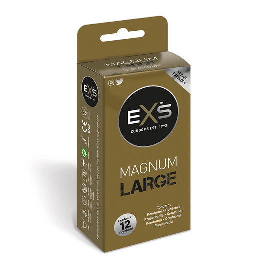 EXS Magnum Large Condoms 12 Pack - UABDSM