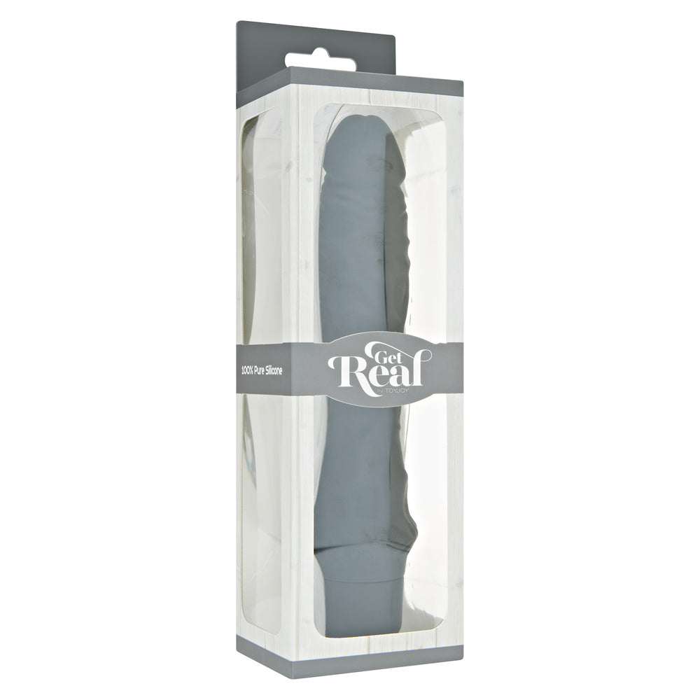 ToyJoy Get Real Classic Silicone Vibrator Black - UABDSM