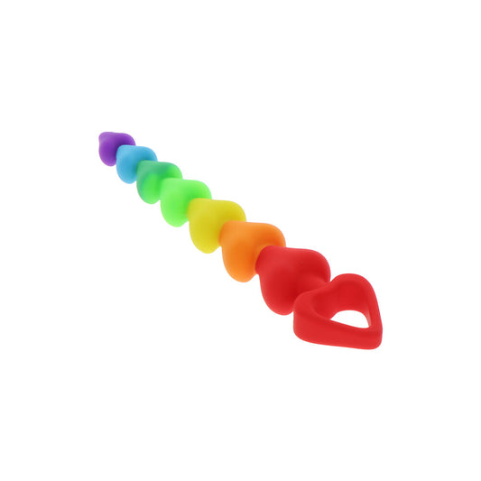 ToyJoy Rainbow Heart Anal Beads - UABDSM