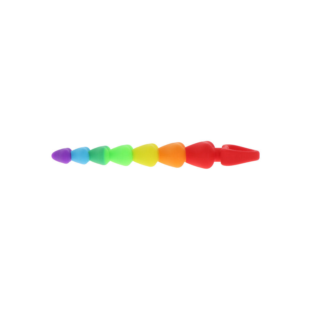 ToyJoy Rainbow Heart Anal Beads - UABDSM