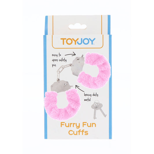 ToyJoy Furry Fun Wrist Cuffs Pink - UABDSM