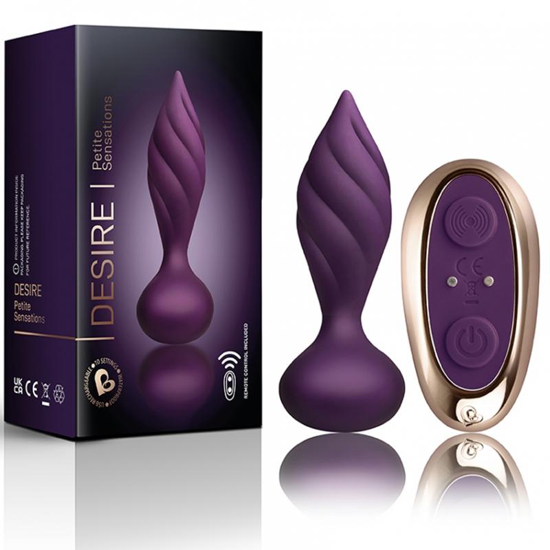 Rocks-Off - Petite Sensations Desire Vibrating Anal Plug - Purple - UABDSM