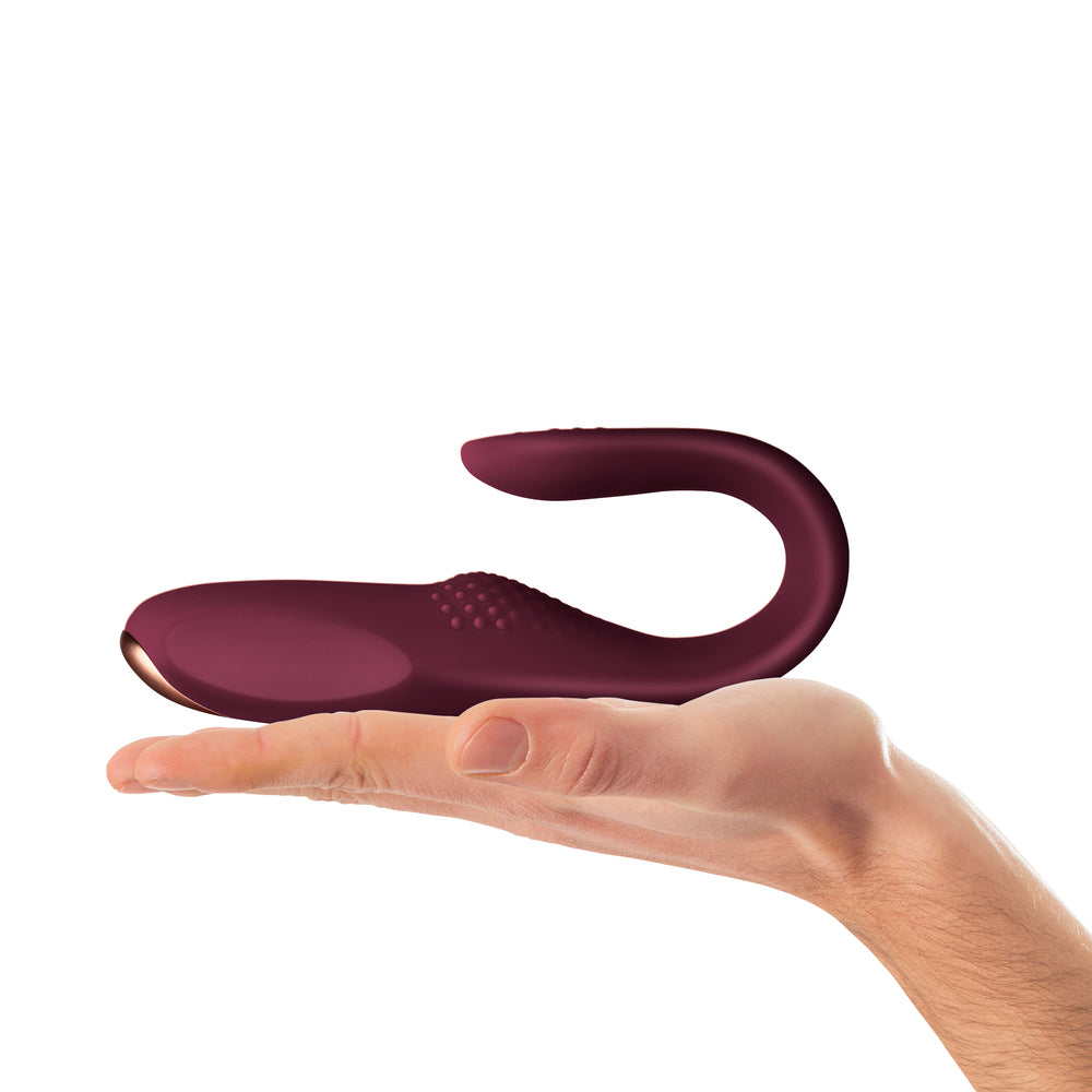 Rocks Off Two Vibe Burgundy Ultimate Flexible Pleasure Vibe - UABDSM