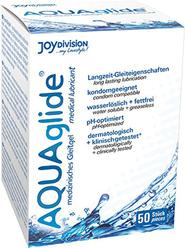 AQUAglide Water-based Lubricant - 50 Sachets - UABDSM