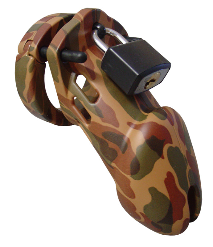 CB-6000 Chastity Cage - Camouflage - 35 Mm - UABDSM