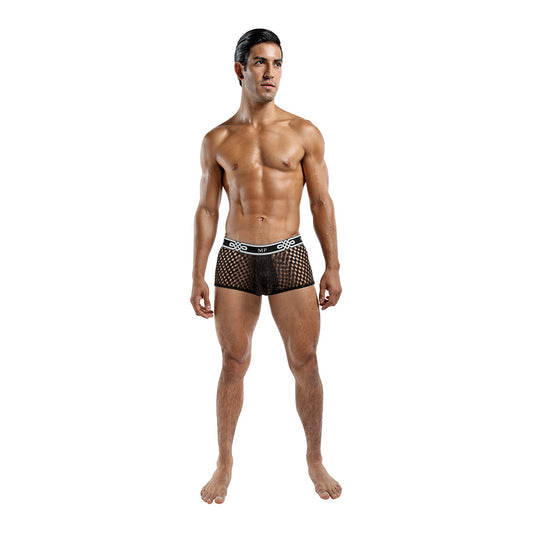 Male Power Peep Show Mini Short Black - UABDSM
