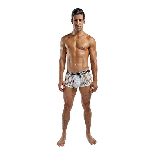 Male Power Peep Show Mini Short White - UABDSM