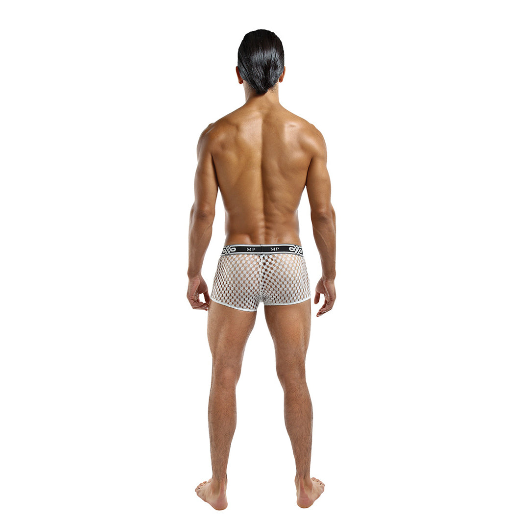 Male Power Peep Show Mini Short White - UABDSM