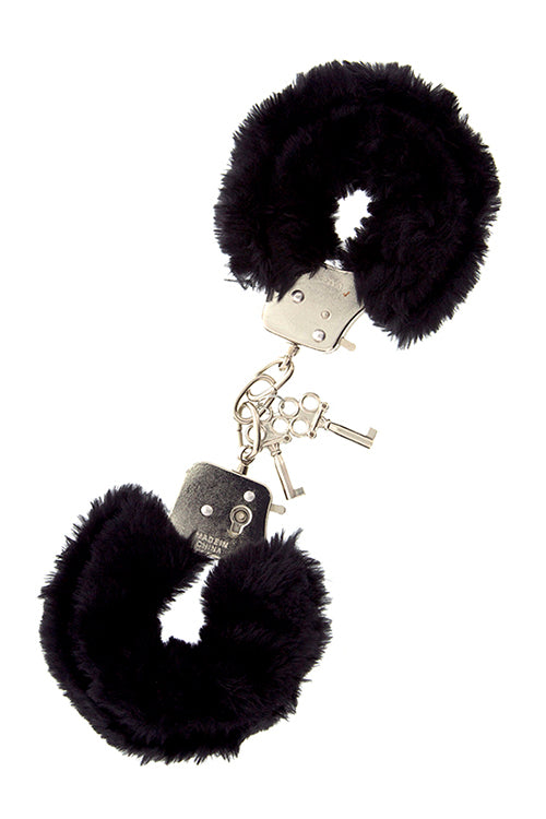 Dream Toys Handcuffs With Plush Black Dream Toys Handcuffs With Plush Black