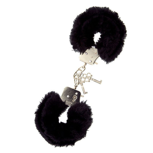 Furry Metal Handcuffs Black Furry Metal Handcuffs Black - UABDSM