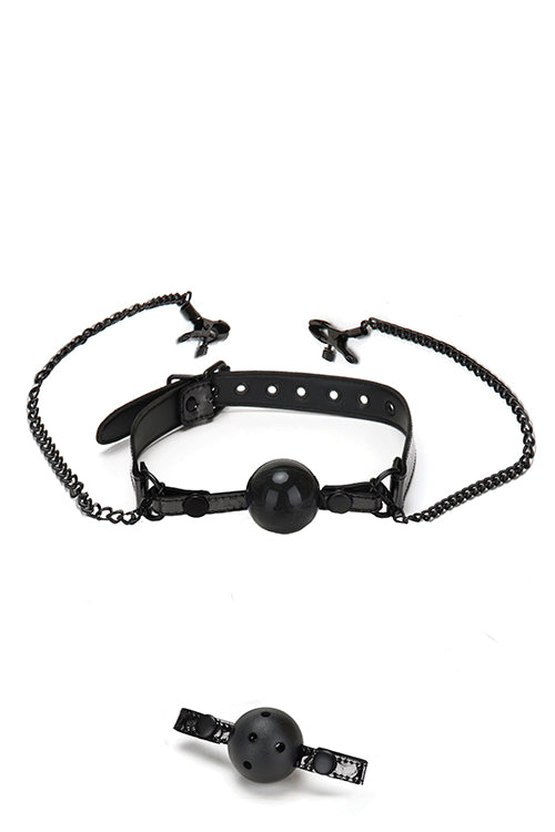 Whipsmart Diamond Ball Gag W Nipple Clip Whipsmart Diamond Ball Gag W Nipple Clip