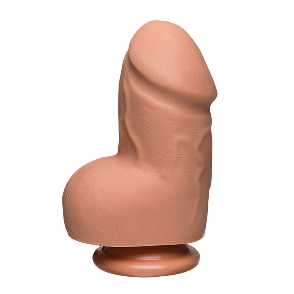 The D - Fat D 6 Inch Ultraskyn Vanilla Dildo With Balls - UABDSM